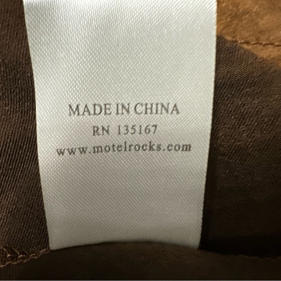 Motel Rocks Paiva Slip Dress in Satin Rich Brown size XL - Picture 14 of 14